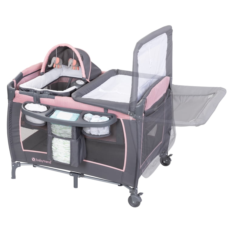 Baby Trend Lil Snooze Deluxe III Nursery Center, Pink photo 8
