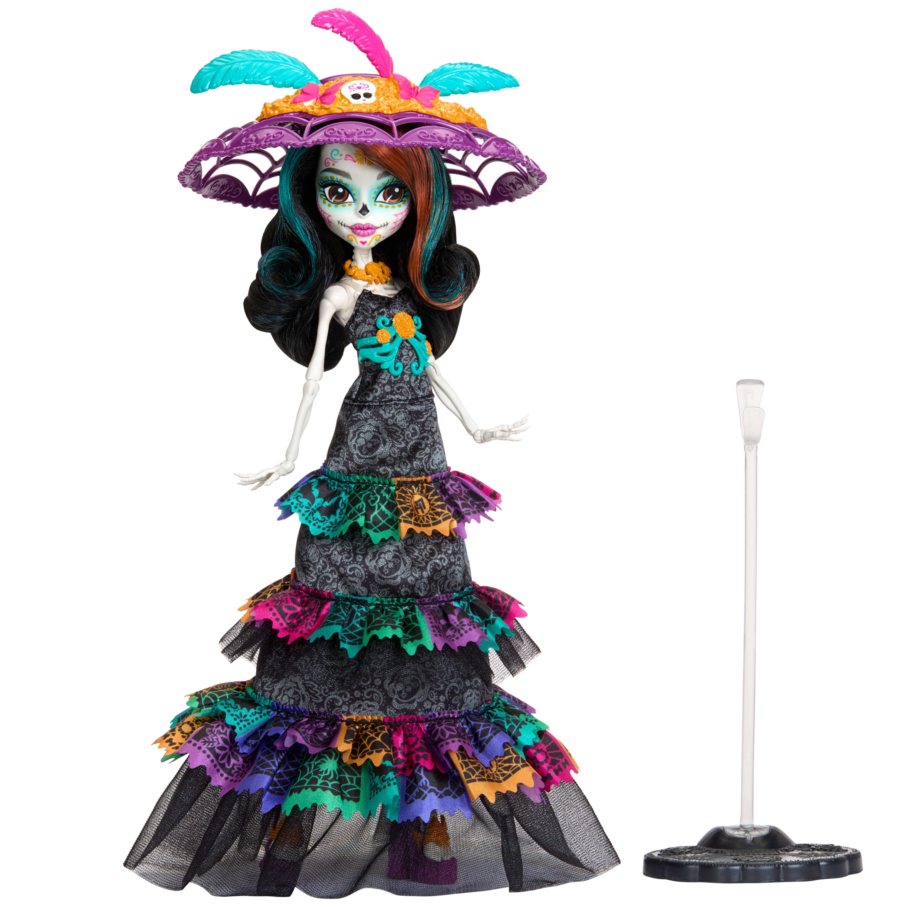 Monster High Skelita Calaveras Howliday Collectible Doll with La Catrina Hat, Día De Muertos 2024