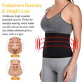 thumbnail image 6 of POP CLOSETS Sweat Sauna Waist Trainer Band For Women Weight Loss Waist Cinchers Workout Body Shaper Belt, 6 of 7