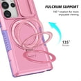thumbnail image 6 of Decase Compatible with MagSafe Case for Samsung Galaxy S23 Plus, Magnetic Invisible Ring Stand,Slim Shockproof Dual-Layer Anti-Scratch Slide Camera Lens Protector PC Back Cover Case, pink, 6 of 8