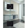 thumbnail image 5 of Bisagras para puertas de ducha de vidrio de 180 grados, piezas de repuesto de bisagras para puertas de acero inoxidable de alta resistencia, color negro para 8-12 mm - q36/YY, 5 of 5