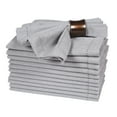 thumbnail image 2 of Bedding Craft Cotton Cloth Dinner Napkin 18x18" Lt Grey with Hemstitched, Set of 12, 2 of 6
