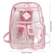 thumbnail image 4 of Mochila Transparente para Mujer Con Correa Ajustable PVC Exteriores () Rosa, 4 of 7