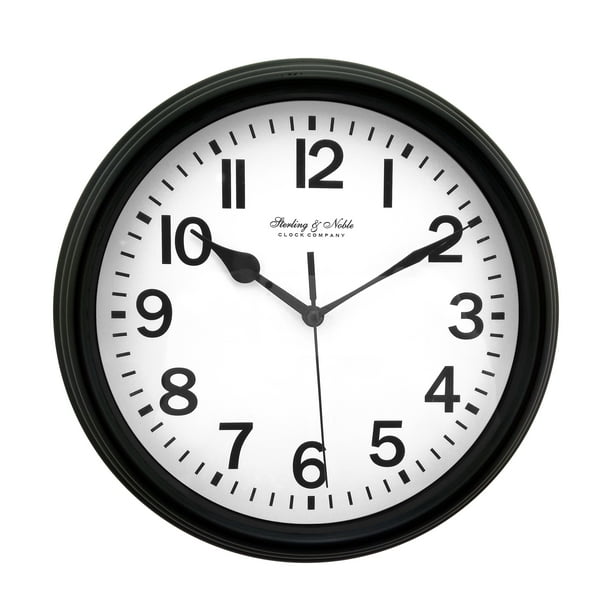 Mainstays 8.78" Basic Clock Black