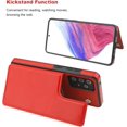 thumbnail image 4 of REQO Compatible with Samsung Galaxy A52 Wallet Case with Card Holder, PU Leather Kickstand Card Slots Case, Double Magnetic Clasp and Durable Shockproof Cover 5G 6.5 Inch(Red), 4 of 5