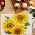 thumbnail image 6 of JoyMoreHome Beautiful Sunflowers Placemats Set of 4 Wood Board Florals Table Mats Place Mats for Kitchen Dining Decor Heat Resistant Non-Slip Washable, 6 of 6