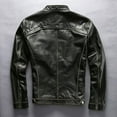 thumbnail image 4 of Cafe Racer Leather Jacket Best Motorcycle Jacket Motorcycle Leather Jacket Mens Black Leather Biker Jacket Motorcycle Jackets For Men size XXXL, 4 of 5