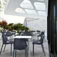 thumbnail image 5 of Compamia Air Outdoor Patio Dining Chair in Dark Gray, 5 of 9