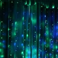 thumbnail image 1 of EGNMCR Rideaux, Rideaux pour Chambre 300 LED Fête Mariage Guirlande Lumineuse USB Maison avec Télécommande Lumière LED, 1 of 6