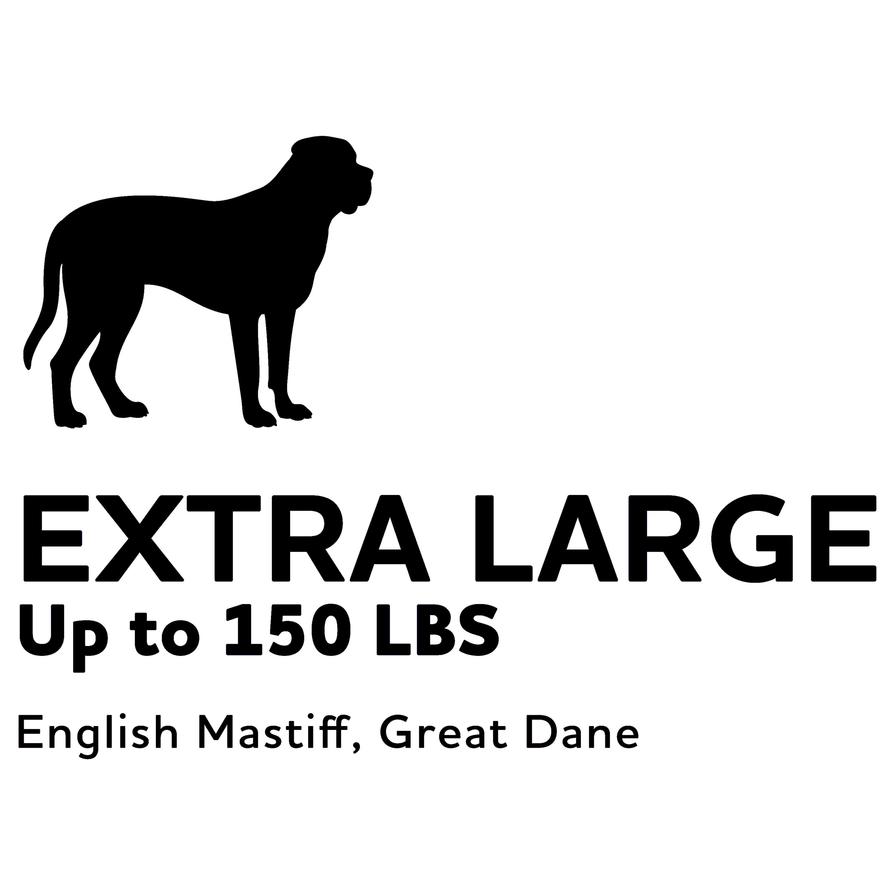Vibrant Life Extra Large Dog Bed, Plush Pillow Bed For Large Breeds, Extra Large, 38" x 48", Tan