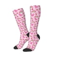 thumbnail image 2 of Daiia Sports Socks Cute Flamingo Printed Novelty Crew Socks for Men Women Knee High Socks Cotton Socks Soft & Breathable Support Unisex Socks, 2 of 9