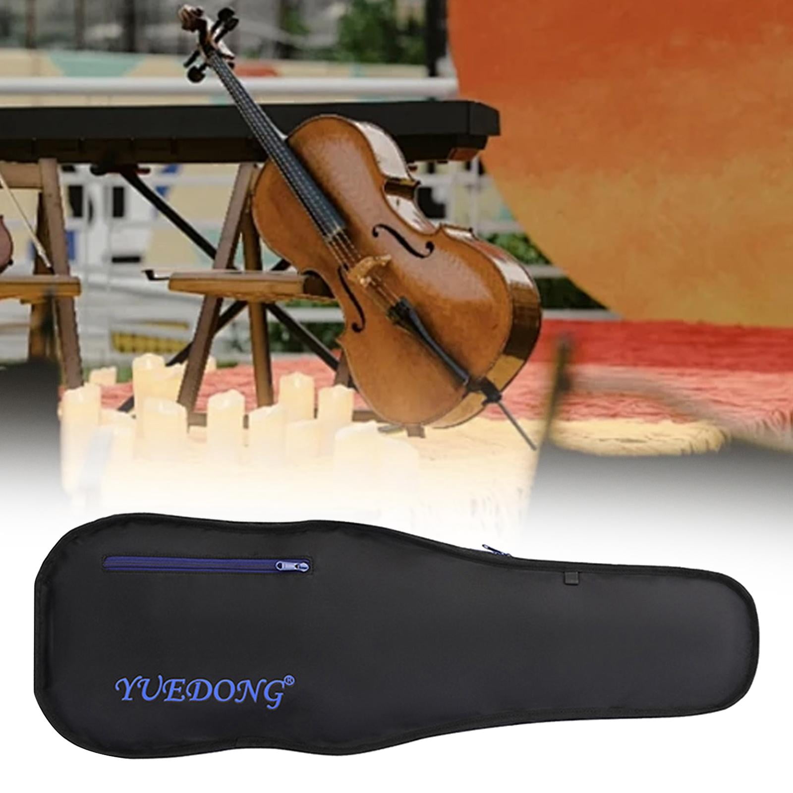 QccHieUs 4/4 Violin Case Carrying Case Foldable Adjustable Backpack Straps Stylish Violin black
