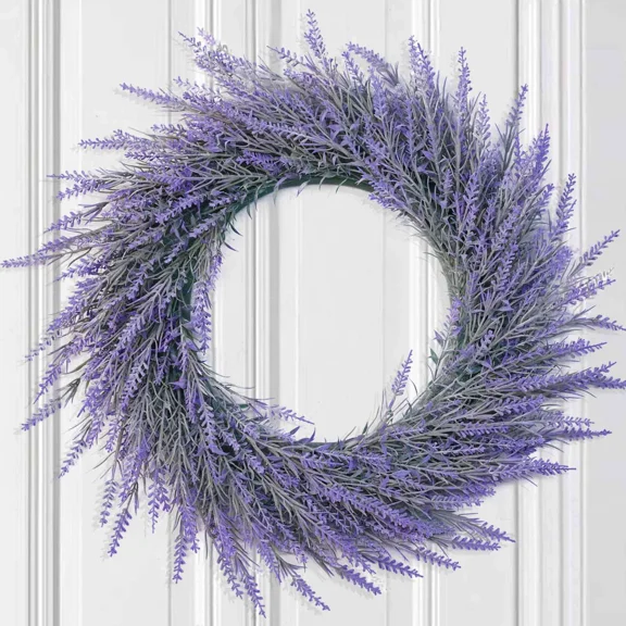 22 Inch Spring Wreath for Front Door, Artificial Green Wreath with Vibrant Daisy and Yellow Bow for All Season Indoor Outdoor Farmhouse Wedding Holiday Decor