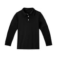 thumbnail image 4 of Girls Long Sleeve Polo Shirts Kids Casual School Uniform Shirts Cute Tops 5-14Y, 4 of 5