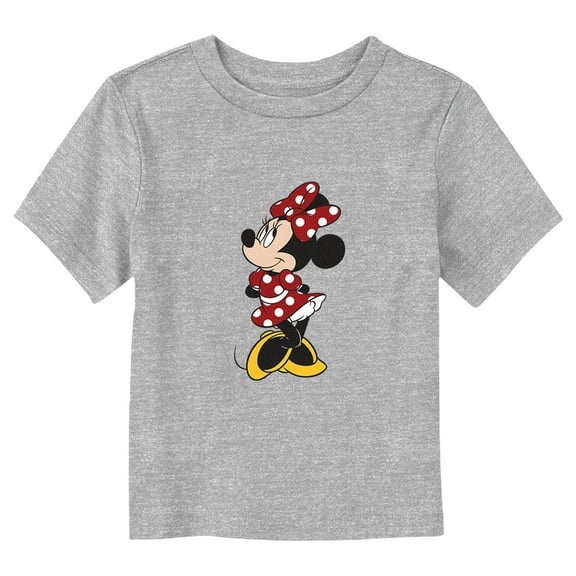 Toddler's Mickey & Friends Shy Minnie Shot Graphic Tee Athletic Heather 5T