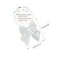thumbnail image 2 of INSPIRE CHIC  Women's Adjustable Solid Pre-Tied Bowknot Self Halter Neck Bow Tie White 13*16cm/5.12"*6.30", 2 of 5