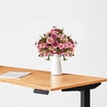thumbnail image 4 of Artificial Fall Flowers Bouquet, Fake Rose Arrangement Autumn Table Centerpiece for Wedding, Home and Office, 4 of 6