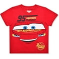 thumbnail image 5 of Disney Pixar Cars Lightning McQueen Boys’ Short Sleeve T-Shirt and Shorts Set for Toddlers, Little and Big Kids – Black/Red, 5 of 5