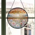 thumbnail image 3 of Stained Glass Window Hanging Aster - Stained Glass Window Hanging Aster, Festival Gift Ornament, Home Wall & Window Art, Brightens Any Space with Light, 3 of 6