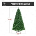 thumbnail image 4 of Jingle Joy 9 ft Evergrow Spruce Premium Hinged Artificial Christmas Tree, 2101 Branch Tips, Unlit, Realistic Full Shape, Metal Stand Included, 4 of 7