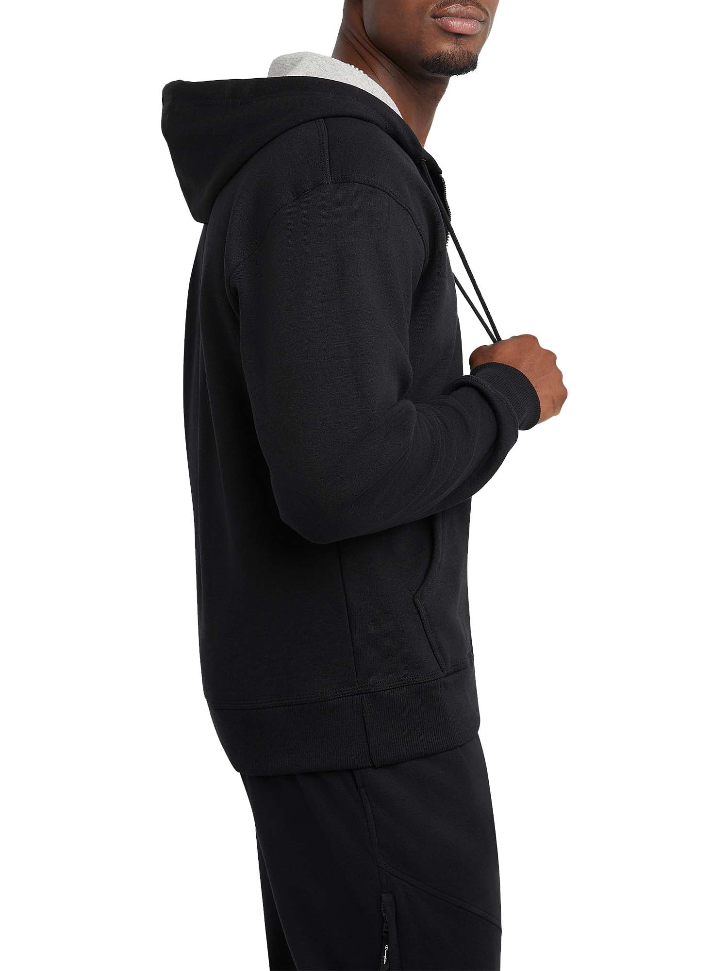 Champion Men's Powerblend Full-Zip Hoodie Black Medium