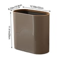 thumbnail image 3 of Vxdvou Bathroom Trash Can, Contactless Lid Trash Bin with Large 8L Capacity, Slim and Space-Saving Design for Bathroom, Kitchen, Office, and Living Room, Stylish Plastic Waste Bin, 3 of 6
