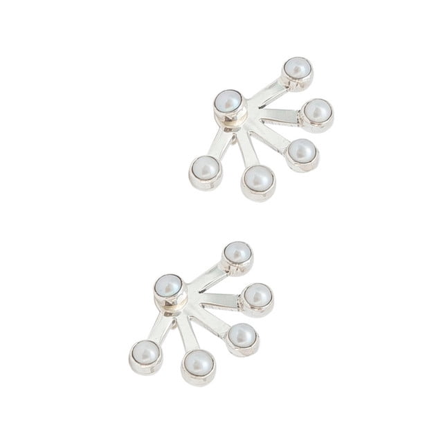 Aretes Abanico Perlas Marca Ketzalia De Plata Ley .925 KETZALIA JOYERIA ARTESANAL Colección 2021