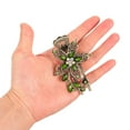 thumbnail image 6 of Raindrops Elegant Floral Green Hair Clip Barrette for Adult Hair Decoration, 6 of 6