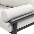 thumbnail image 5 of Zara 73.5" Dowel Frame Bolster Patio Deep Seating Sofa Wheat Beige, 5 of 7