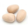 Darice Unfinished Natural Wood Eggs, 2.5 Inches, 5 Pack