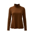 thumbnail image 6 of Aezemi Women High Neck Shirts Long Sleeve Lightweight Fashion Comfy Winter Fall Home Outerwear Tees Pullover Trendy Casual Soft All Match Tops XL, 6 of 7