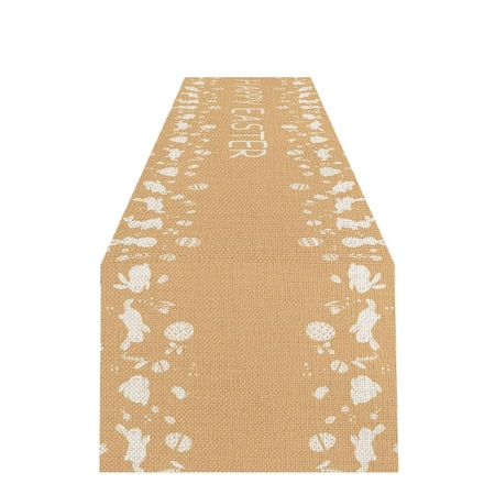 

Easter Day Ornaments Easter Table Flag Linen Sturdy And Durable Table Runner Digital Printed Western Placemat Table round