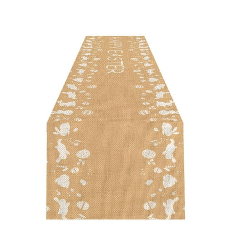 

Easter Day Ornaments Easter Table Flag Linen Sturdy And Durable Table Runner Digital Printed Western Placemat Table round