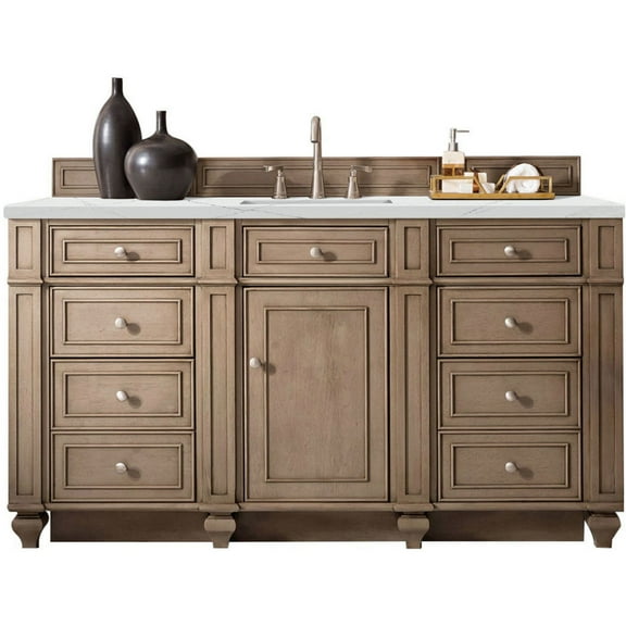 James Martin Vanities 157-V60s-3Enc Bristol 60" Free Standing Single Basin Vanity Set -