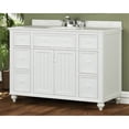 thumbnail image 3 of Sagehill Designs Cottage Retreat 48" Bathroom Vanity Base, Antique White Finish, 3 of 6