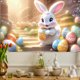 thumbnail image 1 of Decoraciones de Pascua, pancartas de Pascua, pancartas navideñas de 3 tamaños diferentes, fondos de Pascua, decoración de pared interior y exterior, valla de jardín, fiesta temática de primavera, panc, 1 of 6