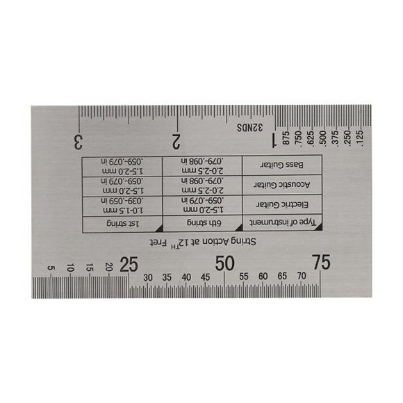 Guitar String Gauge, Guitar String Gauge Tool with Fret Protectors Set for Guitar Bass Instruments