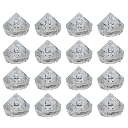 

12pcs LED Colorful Ice Cubes Light-up Decorative Diamond Party Supplies for KTV Club Bar (Colorful Flashing)