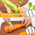 thumbnail image 3 of Sopito Vegetable Peeler, 5pcs Stainless Steel Veggie Peeler for Potato Carrot Orange Apple Fruit, 3 of 10