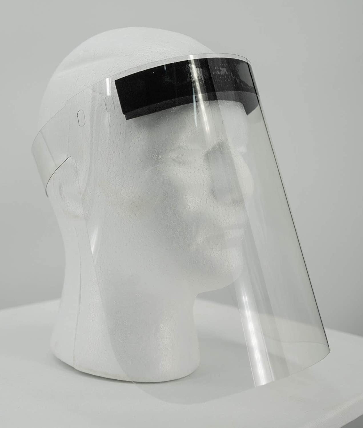 (2 Pack) Protective Face Shields with Clear Vision, Nonelastic Strip