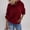 Red, variant on Fuzzy Fleece Hoodie for Women Oversized Sherpa Pullover Sweatshirt Thermal Sweater Winter Outerwear Fluffy Teddy Coat