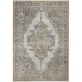 thumbnail image 3 of Nourison Concerto Persian Grey/Light Blue 5'3" x 7'3" Area Rug, (5x7), 3 of 9