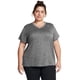 thumbnail image 1 of Camiseta Under Armour Tech Twist con cuello en V para mujer, 1 x Castlerock, 1 of 3