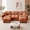 Orange, variant on MIKIBAMA 76.3" Chenille Cloud Loveseat Sofa, 2-Seat Modular Sectional Couch for Living Room, Apartment, Office, Cream Beige