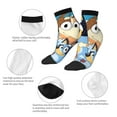 thumbnail image 5 of Silaia Bluey Print Adult Socks,Ankle Athletic Running Socks,Cushioned Breathable Low Cut Sports Tab Socks for Men and Women,Moisture-Wicking Crew Socks, 5 of 7