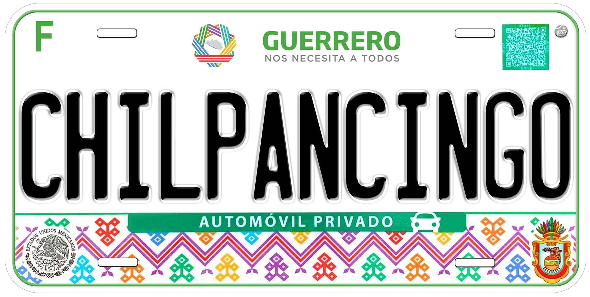 Chilpancingo Guerrero Mexico Novelty Car License Plate 
