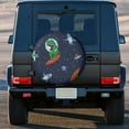 thumbnail image 3 of Kdxio Dinosaur Astronaut Space Surfing for Tire Cover Wheel Protectors Tyre Covers Weatherproof Wheel Covers Universal Fit for Trailer Rv SUV Truck Camper Travel Trailers 16 inch, 3 of 8