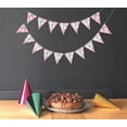 thumbnail image 2 of Inkdotpot Birthday Party DecorationsHappy Birthday Party GarlandBaby Girls StripePennant Banner Flag, 2 of 7