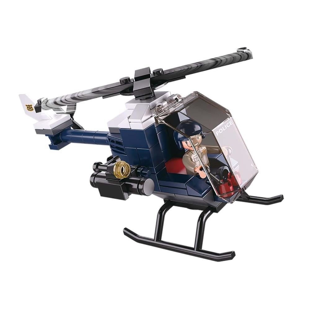 Sluban Kids SLU08624 Police Helicopter Building Blocks 87 Pcs set Building Toy Police Helicopter
