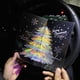 thumbnail image 1 of Tarjeta de Navidad 3D Fiudx Árbol de Navidad brillante Mensaje Vacaciones Enviando bendiciones a un amigo, 1 of 7